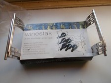 Portavini modulare RTA 3 x 4 = 12 bottiglie ""Winestak"". Cromo: pavimento o bancone