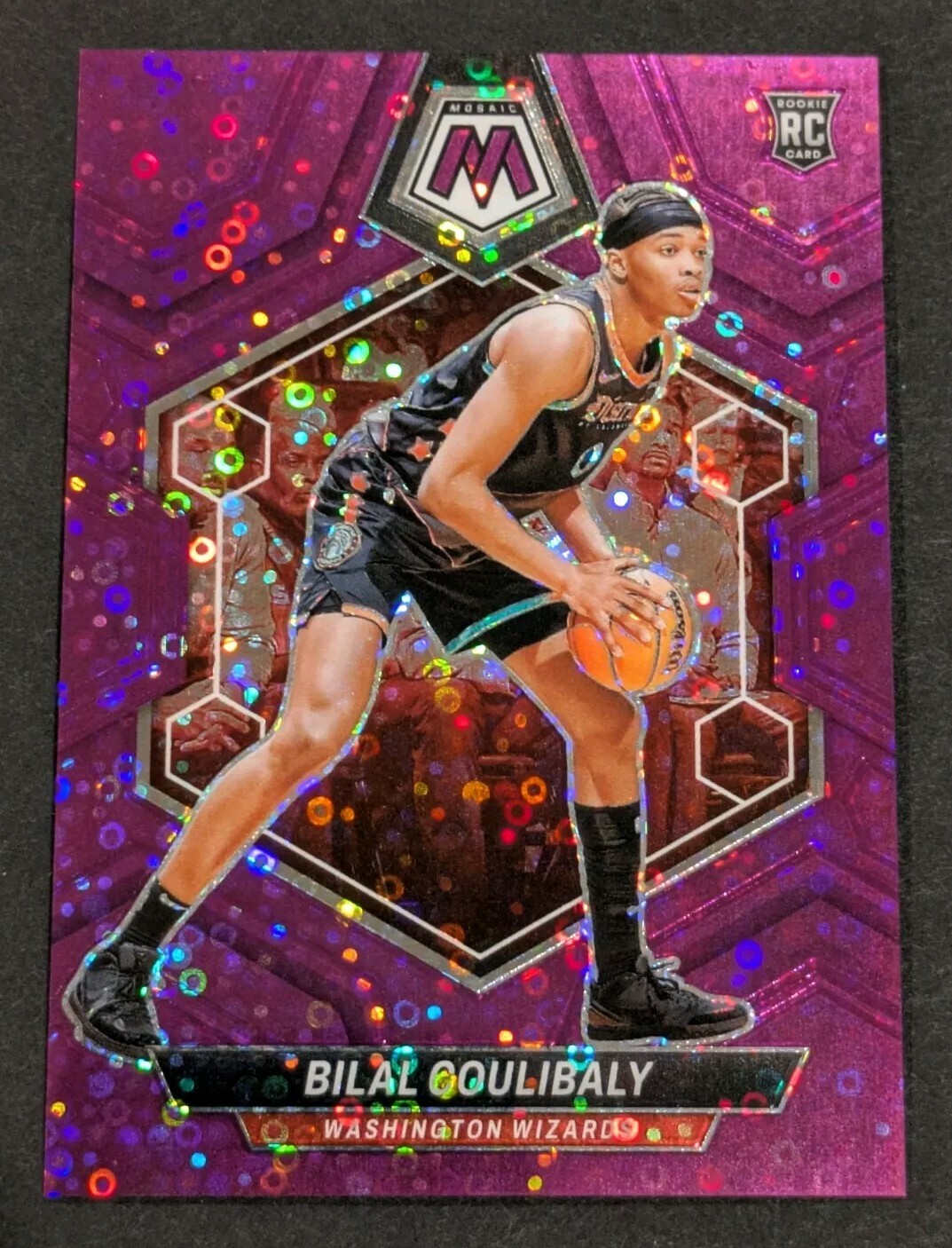 2023-24 Mosaic Bilal Coulibaly ROOKIE Purple Fast Break/50 Panini #235 Prizm RC