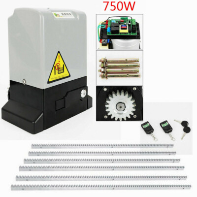 4400lbs Sliding Gate Opener Garage Door Electric AC Motor w.6m Rack 2 Remotes US