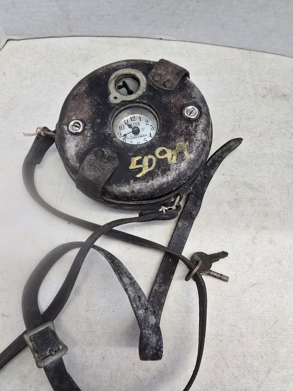 vintage Detex Guardsman security watchclock No Key
