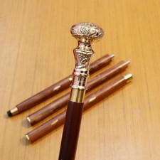 Designer Royal Head Handle Antique Style Walking Stick Wooden Nautical Cane Gift