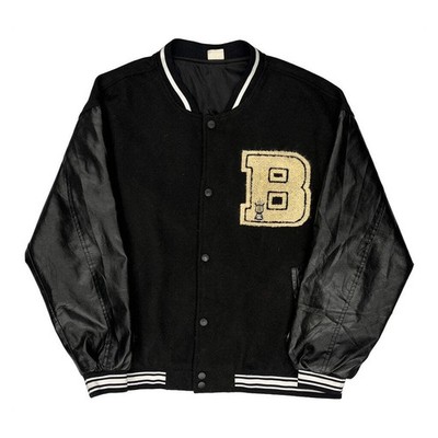 Bones Patch Markenlose College-Jacke - Large schwarz Polyester