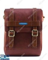 Leder Tank & Heck Tasche Kirschrot FüR BSA Triumph Royal Enfield Motorrad Gec