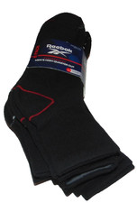  6 NWT Men's REEBOK High Quarter Crew Socks Shoe Size 6-12.5 Nice FS 