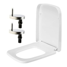 Rectangular Square Soft Close Toilet Seat Quick Release Loo Easy White