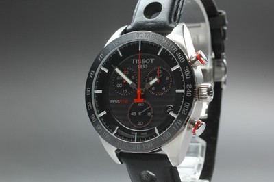 【NEUWERTIG】 Tissot PRS 516 T100417A Chronograph Quarz Schwarz Herrenuhr aus...