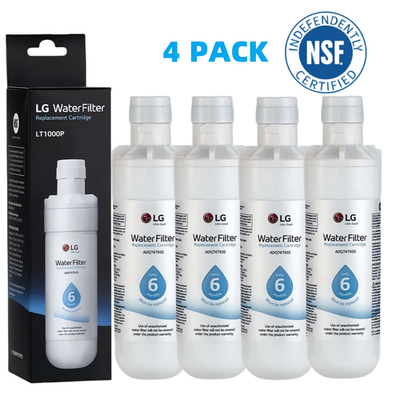 #ad 4PACKS Refresh Refrigerator Ice Water Filter For LG LT1000P ADQ747935 Brand New $37.57