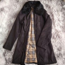 BURBERRY Mid Length Coat (with Rabbit Fur)