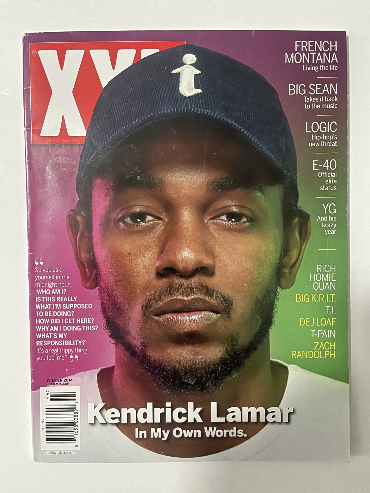 XXL Magazine Winter 2014 Kendrick Lamar Cover Issue w/ Big Sean, Logic, YG
