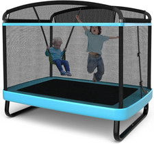 Giantex 6 FT Trampoline for Kids, Toddler Rebounder with Swing  Safety Enclosur