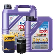 Motoröl 5W40 LIQUI MOLY Leichtlauf High Tech 6L+HENGST Ölfilter