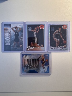 4x Carter Bryant Rookie Topps /150 Generation now inserts 45 Aniv. Chrome Spurs