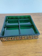 Edle Walther Glass servierschalle 23×23 cm.