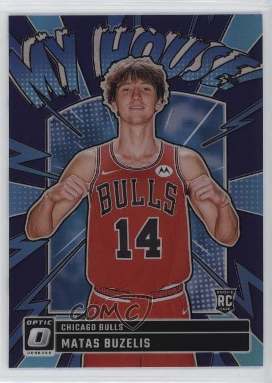2024-25 Panini Donruss Optic My House Purple Prizm Matas Buzelis #15 19yg