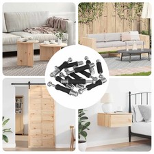 Cam Lock Screws 5000 pcs Silver and black Zinc-plated steel vidaXL