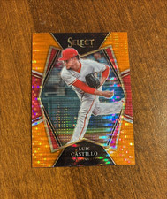 Luis Castillo 2022 Panini Select Orange Pulsar Prizm #199 Reds Mariners /16