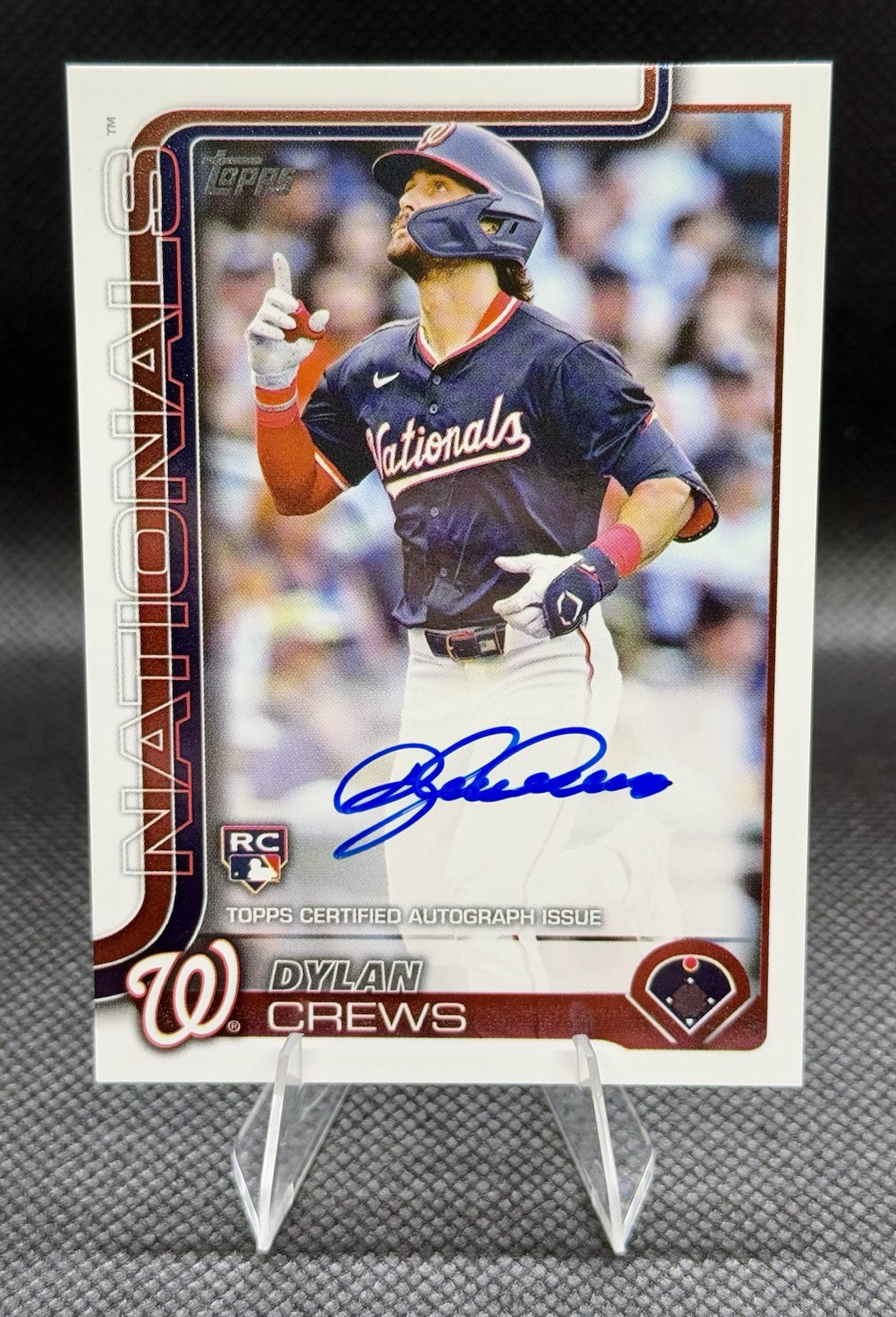 2025 Topps Series 1 Baseball Dylan Crews Flagship Real One Autograph #74 RC