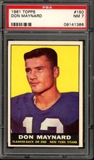 1961 Topps Football Cards 12