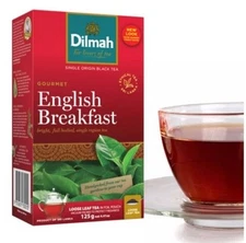 125g DILMAH Gourmet English Breakfast Ceylon Black Loose Leaf Tea BOP Sri Lanka