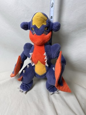 Tomy Pokemon MEGA GARCHOMP 9.5  Stuffed Plush Nintendo Dragon Purple 2016