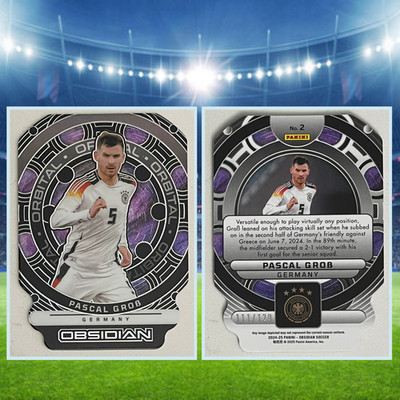 PASCAL GROB GROSS 2024 OBSIDIAN ORBITAL SOCCER DIE CUT GERMANY /120