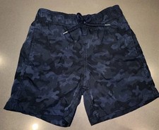 Vilebrequin Kids Swim Trunks -size 6 Navy Black Camo Pockets  Adjustable Waist