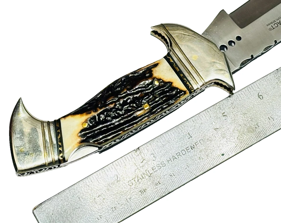 Impact Cutlery Custom Folding Single Bladed Knife 9" Long Blade Rare Knives - Image 4 of 4