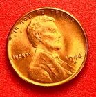 1944-S Lincoln Wheat Cent Penny GEM RED BU From an Original Bank Roll