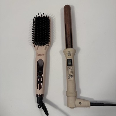 L'ange Hair Styling Set Curling Wand Straightening Brush Tested Works
