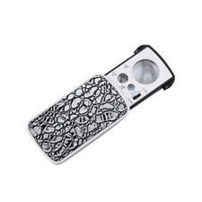 30X 60X 90X Portable Slide LED Light Jewelry Magnifying Glass Magnifier Loupe aq