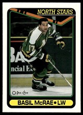 1990-91 O-Pee-Chee ! Basil McRae Minnesota North Stars #151