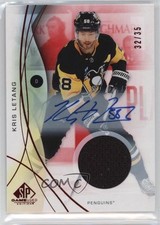 2024-25 Upper Deck SP Game Used Red Auto Jersey /35 Kris Letang #50