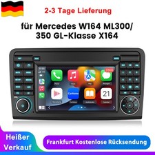 Autoradio Carplay Android14 GPS BT DAB+ F&uuml;r Mercedes Benz ML/GL Klasse W164 X164