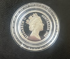 AUSTRALIA 1988 $2.00 SILVER PROOF COIN WITH BOX AND COA