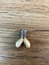 Antiker Anh&auml;nger 800 Silber Jagd Uhrkette Taschenuhrkette Grandl Grandel 5847.34