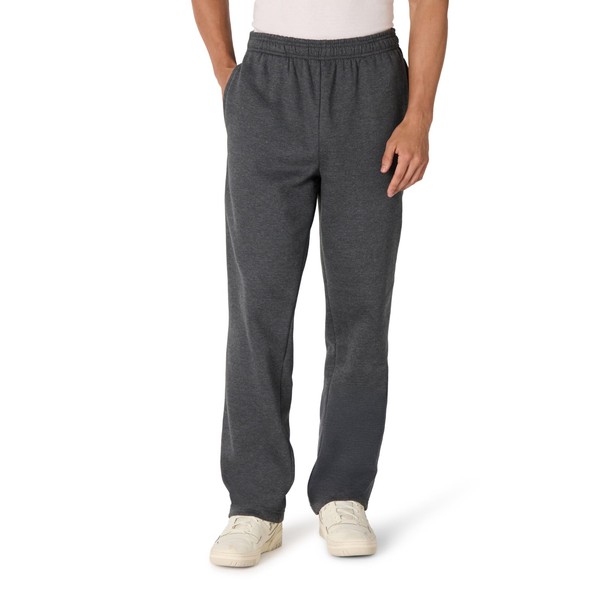 Herren Fleece-Jogginghose Offenem Saum Dunkelgrau Meliert XXL Amazon Essentials-image