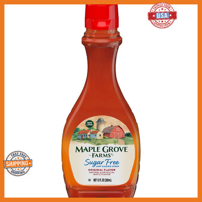 Maple Grove Farms Sugar Free Maple Syrup 12oz Pack of 12