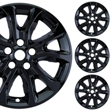 PACRIM 17" Gloss Black Wheel Skins for Chevy Equinox (2018-2021) |ABS | Set of 4