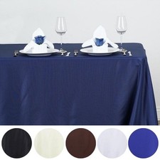 10 pcs 50x120" Polyester Rectangular Rectangle Tablecloth Wedding Catering SALE