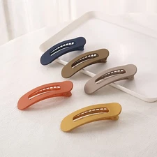 Matte Color Flat Hair Clip Simple Duckbill Clip Women Girl Side Bangs Barrettes