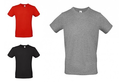 B&C T-Shirt #E150 Rundhals Kurzarm Herren Basic Shirt Men S-3XL TU01T NEU 