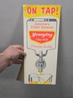 rare Vintage 1950s 1960s Advertising Yuengling On Tap Beer Easel back Bar Sign