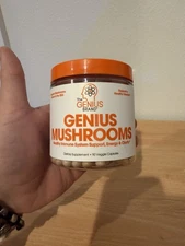 The Genius Brand Mushrooms Healthy Immune Support, Energy, Clarity 90 Capsules
