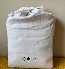 Brand New King/Cal. King Quince European Linen Duvet Cover in Sand