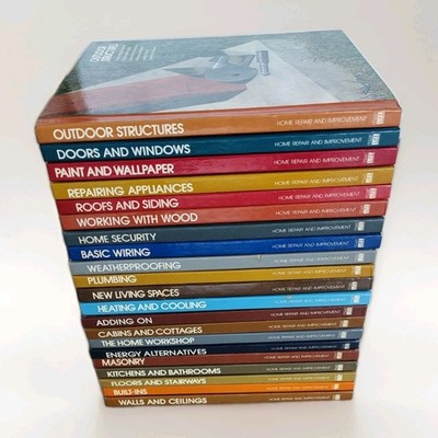 Time Life Series Home Repair and Improvement Hardcover Books   Lot of 21  1980s