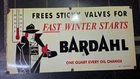 BARDAHL PORCELAIN ENAMEL SIGN 48 X 24 INCHES