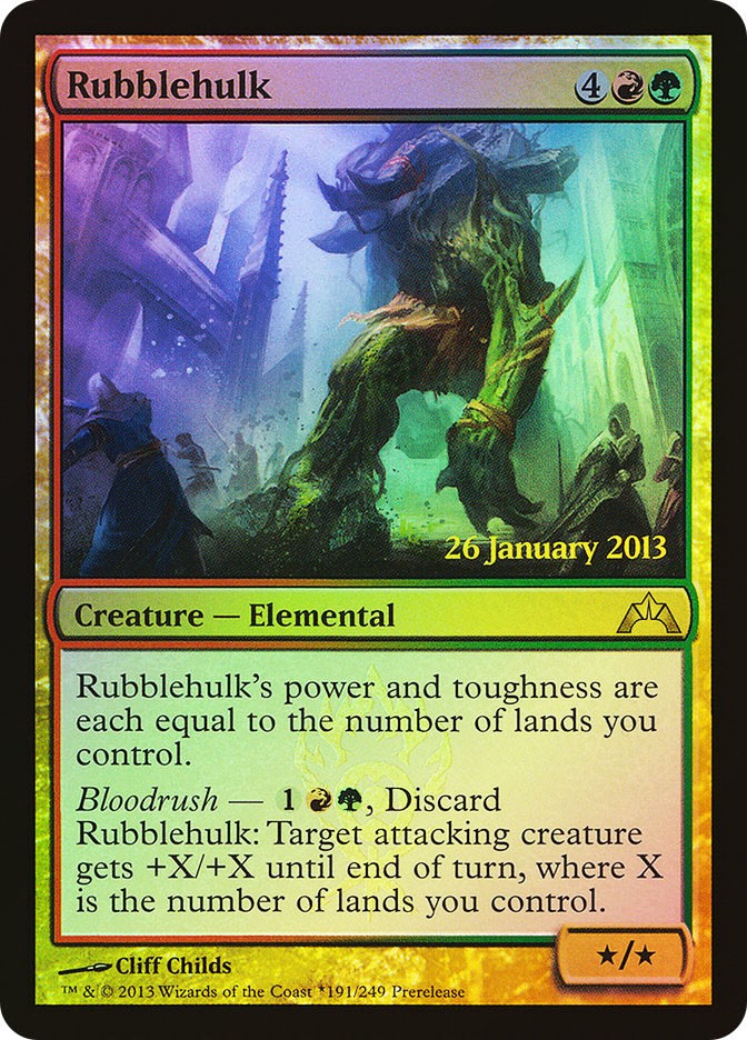 MTG  FOIL Rubblehulk (Prerelease) (Gatecrash)  - Promo #191
