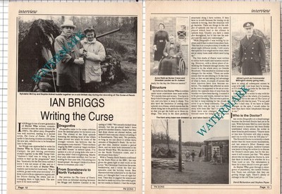 Ian Briggs Doctor Who Schriftsteller - 1989 Artikel