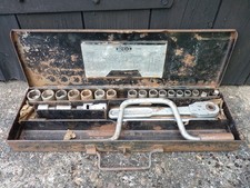 VINTAGE BRITOOL HEX DRIVE SOCKET SET AF AND WHITWORTH