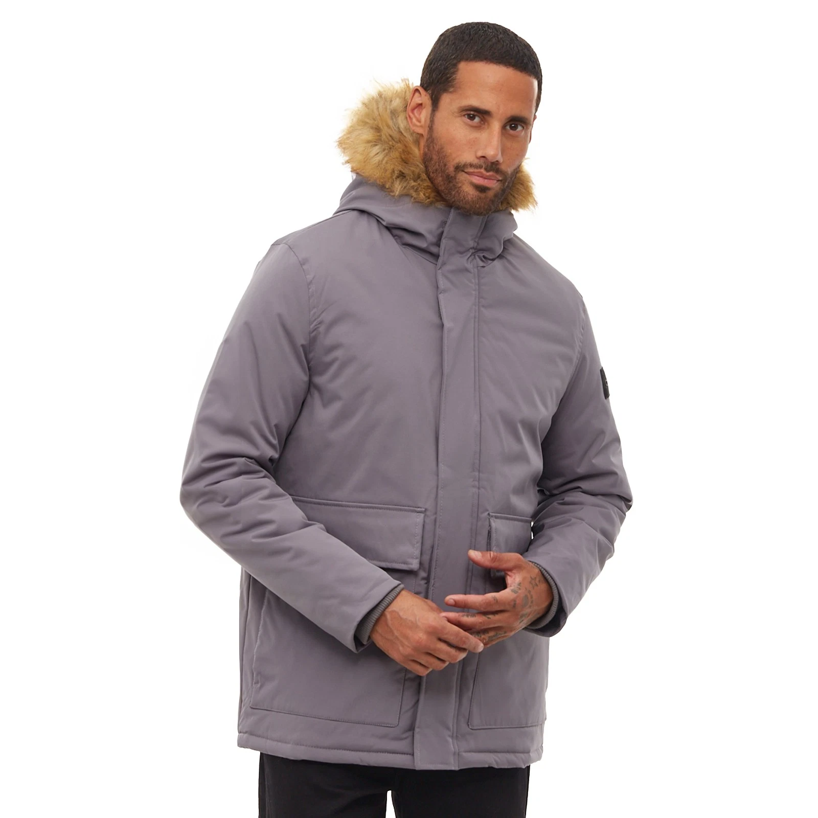 Bench Jarryl Mens Padded Parka Jacket Hooded Warm Winter Fashion Outdoor Coat